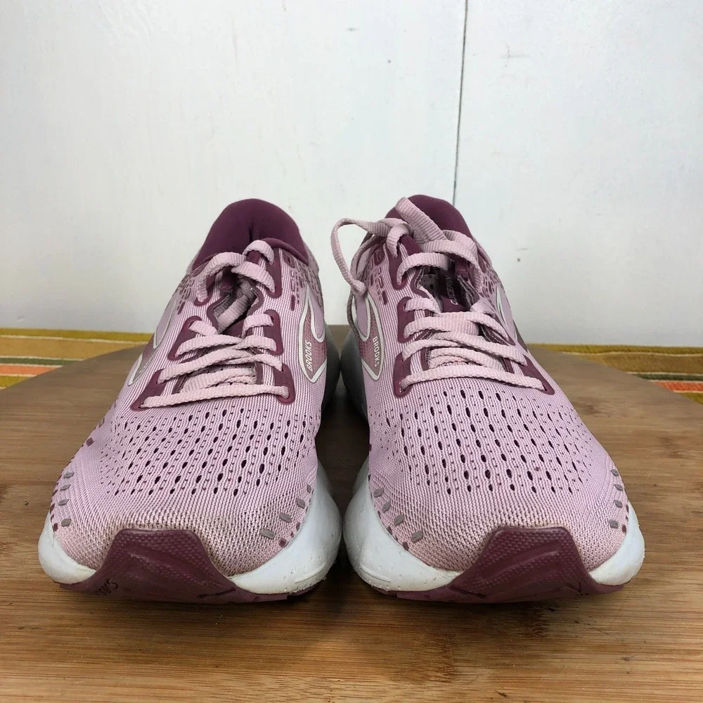 brooks glycerin 20 womens size 9 shoes purple athletic running sneakers